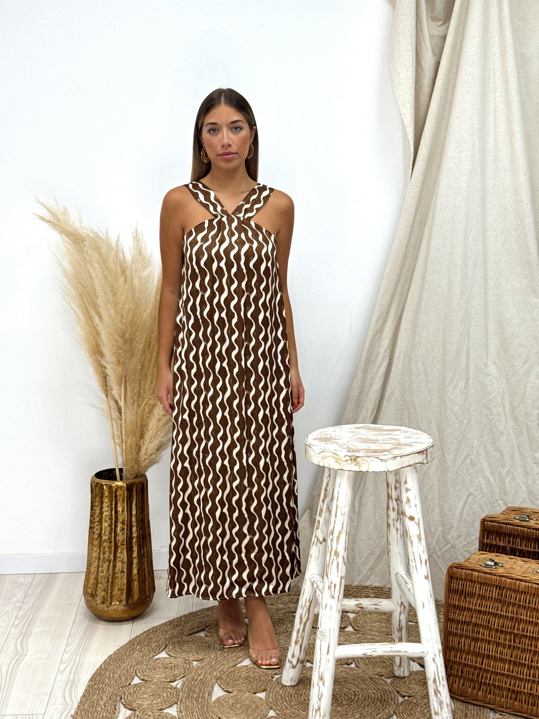 VESTIDO RASO ONDAS