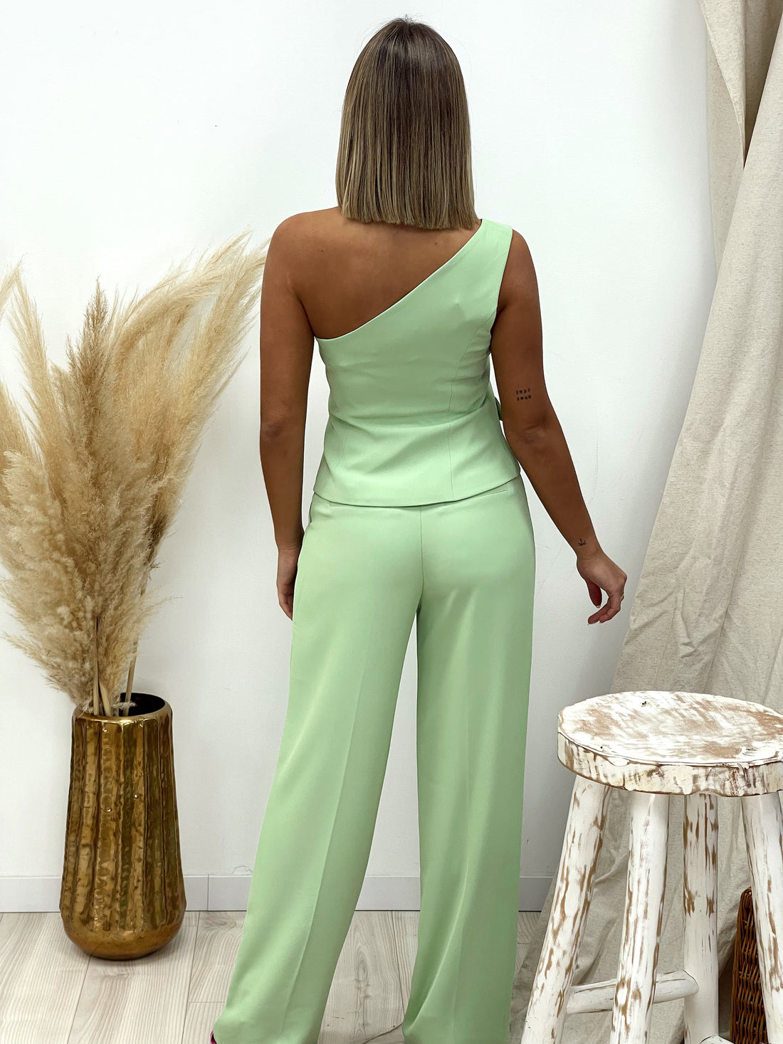 PANTALON TRAJE MENTA